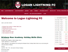 Tablet Screenshot of loganlightningfc.com